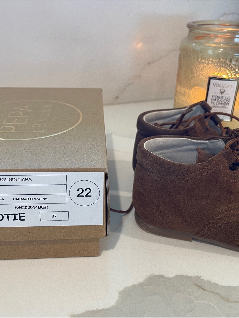 Kids Burgundy Suede Baby Walker Shoes - Classic Lace-Up